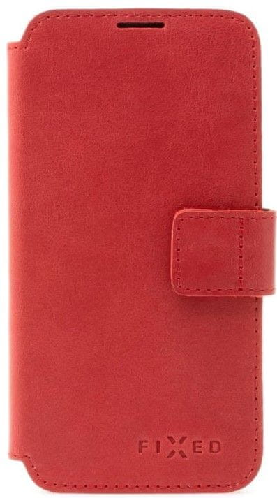 FIXED Kožené puzdro typu kniha ProFit pre Apple iPhone 15 FIXPFIT2-1200-RD, červená